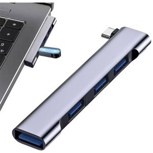 USB-poortenhub - USB-splitter voor laptop - USB-hub, USB Type C-splitter voor laptop, multiport USB 3.0 Hub Port Expander Snelle gegevensoverdracht, 4-poorts USB-hub voor computers Founcy