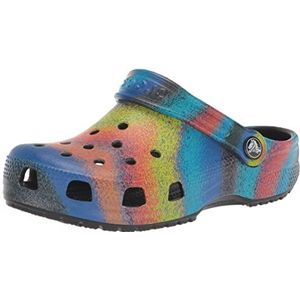 Crocs uniseks-volwassene Classic Clog Clog, Zwart/Multi, 42/43 EU