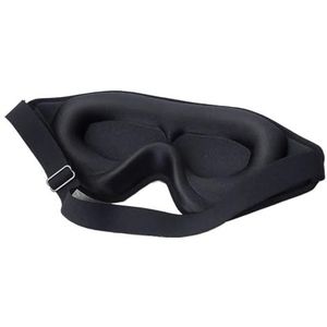 UYFRD 3D slaapmasker blinddoek slaaphulp oogmasker zacht traagschuim gezichtsmasker oogmasker oogschaduw 99% blokkering licht oogbedekking patch (zwart, 1 stuks)
