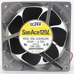 12cm 9GL1224G106 DC24V 0.50A 12038 aluminum frame gale volume inverter fan