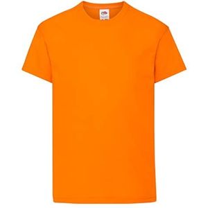 Fruit of the Loom Origineel T-shirt voor jongens, Oranje (oranje), 9-11 jaar