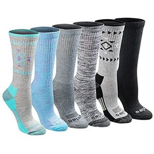 Dickies Dri-tech Moisture Control Crew Sokken voor dames, multipack (verpakking van 12), Tribal (6 Paar), Shoe 10-13
