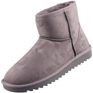 Dockers by Gerli Dames combat boots, vrouwen enkellaarzen, warm gevoerd, donkergrijs, 43 EU