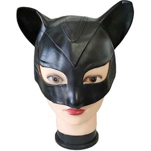 Yodeal Kattenvrouwenmasker melksap party tuigje cosplay Halloween zwart