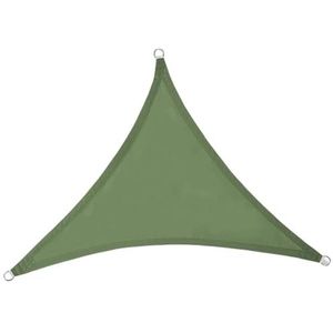 Schaduwzeilen driehoekig schaduwzeil 3 x 3 meter voor buiten camping zonnescherm als regenscherm voor tuingras geschikt voor een verscheidenheid aan kleuren zeilschaduw (kleur: groene driehoek, maat: