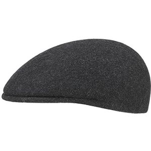 Lipodo Vilt Sportmuts Dames/Heren - Made in Italy pet met klep flat hat wintercap voor Zomer/Winter - M (56-57 cm) antraciet