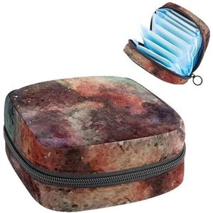 Opbergtas voor maandverband, menstruatiekit tas voor school, menstruatiecup zakje, maandverband organizertas, grunge aquarel