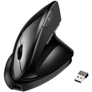 Adesso iMouse V30 Draadloze verstelbare verticale ergonomische muis met aanpasbare hoeken en DPI-schakelaar - Geavanceerde optische sensortechnologie, vermindert polsspanning, 2,4 GHz USB-ontvanger,