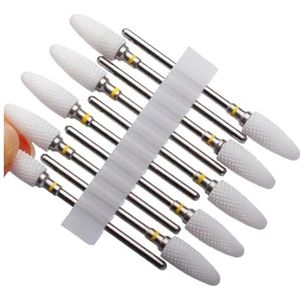 Nagelboorset, Nagelboortjesset for manicure, verpakking van 10 stuks Carbide aardbeinagelboortjes for manicure Gellak verwijderen Multicolor(No48)