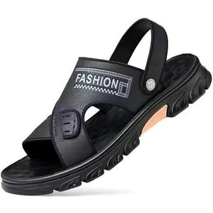 Fashion Business Sandalen, Klassiekers, open teen, sportsandalen, outdoor, ademende strandschoenen, Zwart, 42 EU