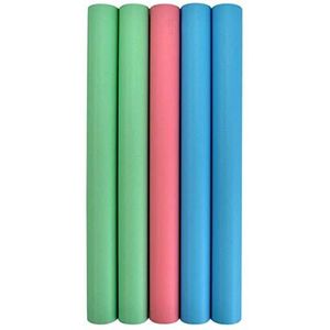 Kaftpapier - Pastel kleuren - roze blauw groen - 4 mtr x 35 cm - 5 rollen