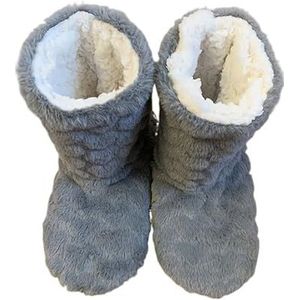 LYHYDMA Slipper Sok Winter Vrouwen Slippers Schoenen Winter Paar Vloer Sokken Antislip Verdikking Fluwelen Indoor Dance Hoge Tube Slippers, Donkergrijs, 38-40