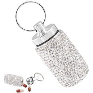 Sleutelhanger - Min'i - Waterdichte Pillenhouder - Draagbare Pillendoos - Compacte Pillencontainer