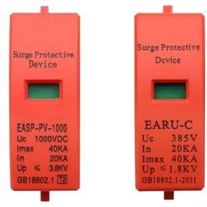 Verwisselbare vervangende cartridges voor AC SPD 385V DC SPD 500V 800V 1000V 1 stuk (Maat: AC385V 20-40KA)