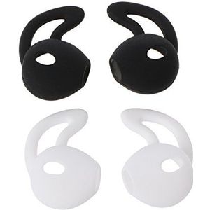 Uqezagpa Stevige Siliconen Plug Herbruikbare Headsets Oordoppen Voor 8 7 6 S 5 5 S Oortelefoon Reparatie Deel Siliconen Case Voor Telefoon Zwart