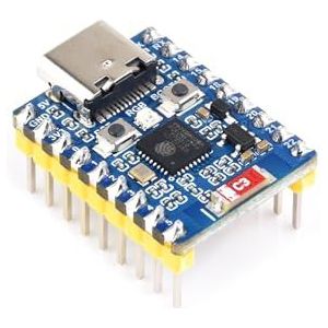 ESP32-C6 Microcontroller WiFi 6 Mini Development Board with Pre-soldered Header ESP32-C6FH4 Module with 32-bit RISC-V Processor, WiFi 6+Bluetooth 5+Bluetooth Mesh,Compatible with ESP-IDF, Arduino