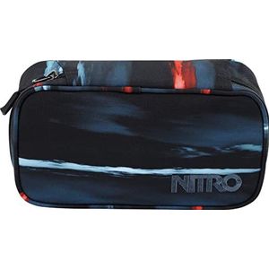 Nitro Pencil Case XL incl. Geo driehoekig & lesrooster, pennenetui, pennenetui, luier box, pennenetui, Zuurzuur dawn, 21 x 10 x 6,5 cm, Modern