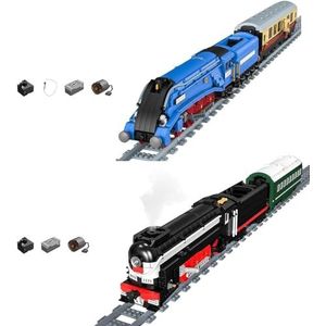 SPIRITS Modeltrein bouwstenen sets (2139 PCS) & SL Express stoomtrein bouwsteenset, RC treinmodelset constructie locomotief speelgoed, cadeaus for tieners vanaf 14 jaar/volwassenen