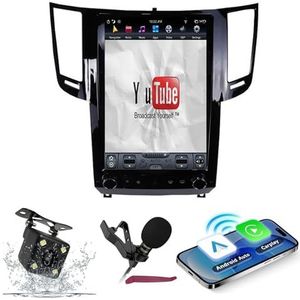 Android 14 Autoradio Navi voor I-nfiniti FX 35 / QX70 / QX50 / EX25 / EX35 13.6 ""Screen Car Multimedia Player met Carplay GPS-navigatie 2Din Radio Bluetooth 5.0 HIFI FM 5G-WiFi SWC DSP MIC,8g+256g