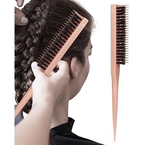 Plagen Borstel | Bristle toupeerkammen voor vrouwen,Schoonheidssalon Benodigdheden Voor Paardenstaart, Knot, Vlecht, Kort Haar, Lang Haar, Steil Haar, Krullend Haar Voor Haarstyling Decorhome