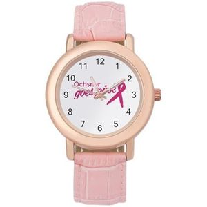 Ochsner Goes Roze Horloges voor Vrouwen Mode Sport Horloge Dames Lederen Horloge