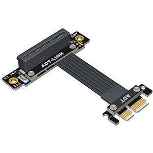 Allowish PCIE 4.0 PCIE X1 naar X4 Verlengkabel voor Netwerkkaart Extender Adapter (15 cm, R12SL 4.0)