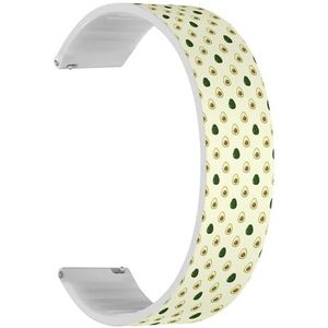 Solo Loop Bandje compatibel met Forerunner 645/645 Music, Forerunner 55, Garmin Forerunner 245/245 Music (Avocado) Quick-Release 20 mm rekbare siliconen band accessoire, Siliconen, Geen edelsteen