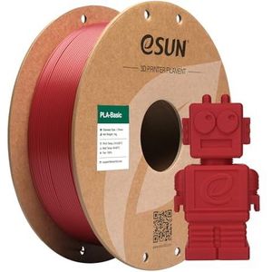 eSUN - PLA Basis - 3D Printer Filament - Vuur Rood - 1.75mm - 1KG Spoel