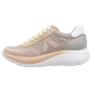 Callaghan Sportschoenen met veters, witte rubberen zool, leer, suède, sneakers, casual, voor: dames, Roze, 37 EU