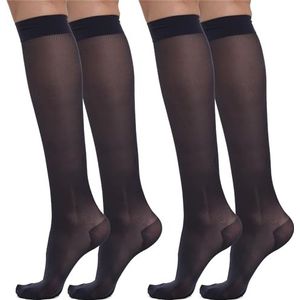 BeOnTop Compressiekousen Dames 70 Den 2 Paar - Kniekousen 17-18 mmHg, Steunkousen Comfort Support Line - Made in Italy