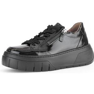 Gabor Low-Top sneakers voor dames, lage schoenen, beste pasvorm, Zwart 97, 35.5 EU