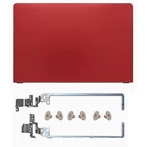 WANGHUIH Rood LCD-achterdeksel voor achterdeksel en schermscharnieren, compatibel met Dell Vostro 15 3562 3568 3572 3578 laptop