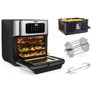 Princess Fun Cooking Digitale heteluchtfriteuse, mini-oven & 4-delige accessoireset, 10 programma's, 10 liter, 1500 W