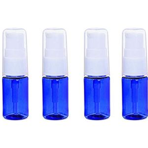 12 STKS 10ML / 3.4oz BPA Gratis Blauwe Plastic Lege Pomp Druk Flessen Jar Tube Containers Voor Make-up Foundations Cosmetische Serums Huidverzorging Lotion Crème Vloeibare Toiletartikelen Essentiële