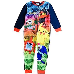 Pokémon-onesie voor jongens, leeftijd 4-12 jaar, Donkerblauw, 7-8 Jaar