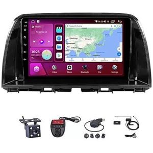 Android Touch Screen Car Stereo 10 Inch Car Stereo Radio Plug And Play Autotoebehoren Autoradio met Bluetooth En Navigatie En Achteruitrijcamera Voor Mazda CX-5 2012-2015(M700S 4G+WIFI 8G+128G)