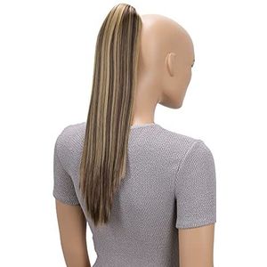 CAISHA 50cm Haarstukje Vlecht Paardenstaart Haarextensies Glad Bruin Blond Mix H157