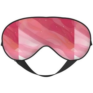 Gradiënt Stijl Unisex Elastische Verstelbare Gesp Ontwerp Verduisterend Slaap Oogmasker voor Thuis Reizen Yoga Kantoor Nap