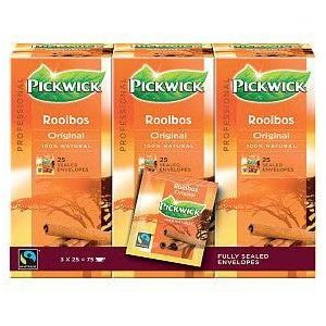 Thee Pickwick Fair Trade rooibos 25x1.5gr | 3 stuks