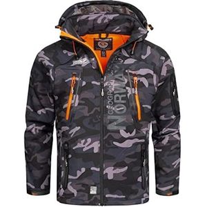 Geographical Norway Softshell functionele outdoorjas voor heren, waterafstotend, L