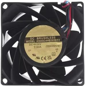 Ailsa Hexi 8CM DC 24V 2.5A Fan - 80X80X38MM 4-Wire Fan for Laptops