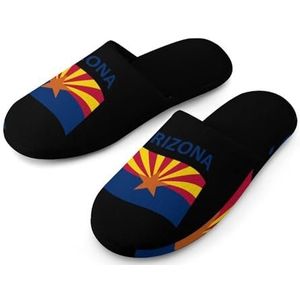 Vlag van Arizona katoenen pantoffels voor dames, huisschoenen, wasbare pantoffels voor vrouwen, maat 38-39 (7-8)