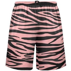 LI ZHI XIN Herenpyjamabroek, korte pyjamabroek, zomer casual shorts, elastische tailleband met trekkoord, rechte losse pasvorm met 2 zakken, S-XXL dierenprintpatroon, Meerkleurig, S