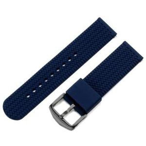 Siliconen horlogeband geschikt for Seiko, geschikt for Mido, geschikt for Tissot, geschikt for Casio, geschikt for Longines Heren, buitensporten, bandenpatroon, 18 mm, 20 mm, 22 mm, snelsluiting (Col