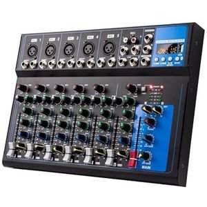Audiomixer, Luidsmixer Professionele 7-kanaals Mixer USB Reverb F7 Home KTV Podiumprestaties Live Netwerk Luidsmixer For Pc(F7)