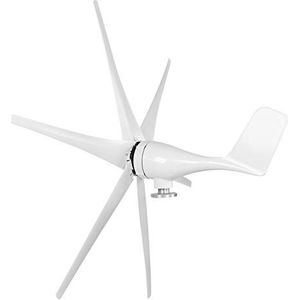 6 Blade Professionele Windturbines Kleine Windmolen Generator 800W Industriële Machines Machine Wind Generator Kit:(wit 48V)