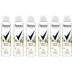 Rexona MotionSense Summer Moves Limited Edition Deospray met 48 uur bescherming tegen lichaamsgeur en okselzweet, 150 ml, 6 stuks