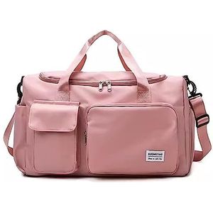 Sporttas Reistas Handheld Grote Capaciteit Licht Draagbare Gym Bag Bagage Bag, roze, 42x26x20cm
