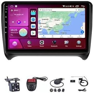 Android Touch Screen Car Stereo 10 Inch Car Stereo Radio Plug And Play Autotoebehoren Autoradio met Bluetooth En Navigatie En Achteruitrijcamera Voor Audi TT MK2 8J 2006-2014(M700S 4G+WIFI 8G+128G)