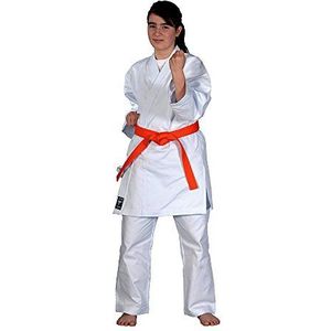 KAITEN Karatepak Kodomo - Karate Gi wit 9 oz katoen - moderne wijde snit, wit, 180 cm